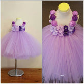Lolita - Satin Roses with Pearls & Rhinestone Flower Girl Tutu Dress.